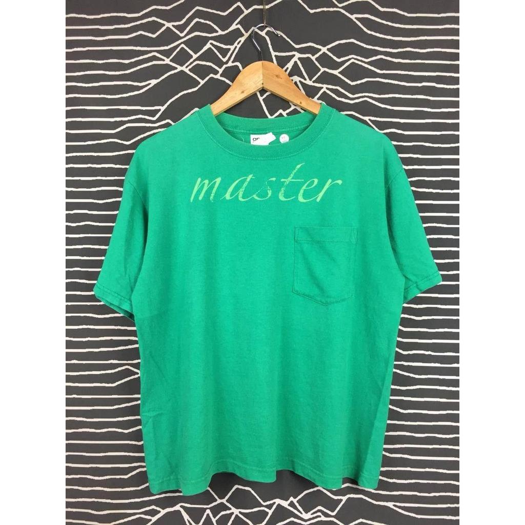 Vtg Y2K Sonic Lab Master Spell Out Logo Pocket Tee