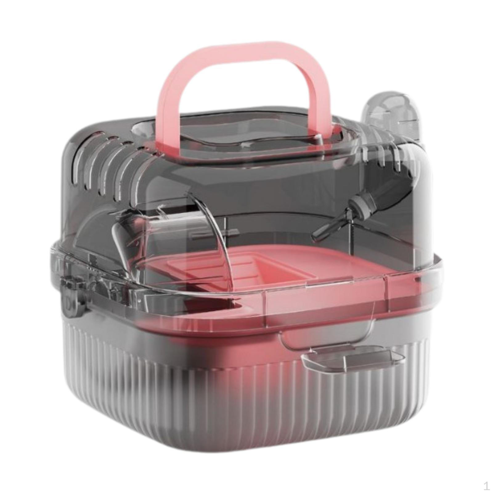 

2-слойная клетка для хомяков, просторная, открывающаяся сверху, многофункциональная, для маленьких животных розовый