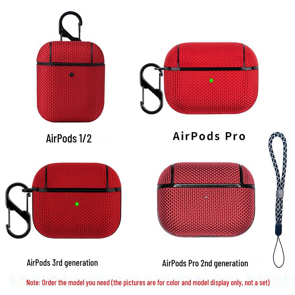 Nylon Wasserdichte Gewebetasche für AirPods Pro 2 & Apple 1/2/3 Bluetooth-Headsets