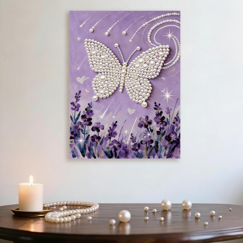 DIY Pearl Painting Kit with Frame 30x40cm Pearl Gem Paintings Picture Arts Craft for Adults/Beginners Gift Home Decor