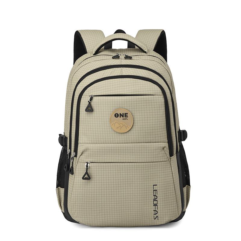 Fashion Women Backpack Nylon Checkered Waterproof Men Travel Backpacks Women's Laptop  Bag College Girls Boys School Backpack