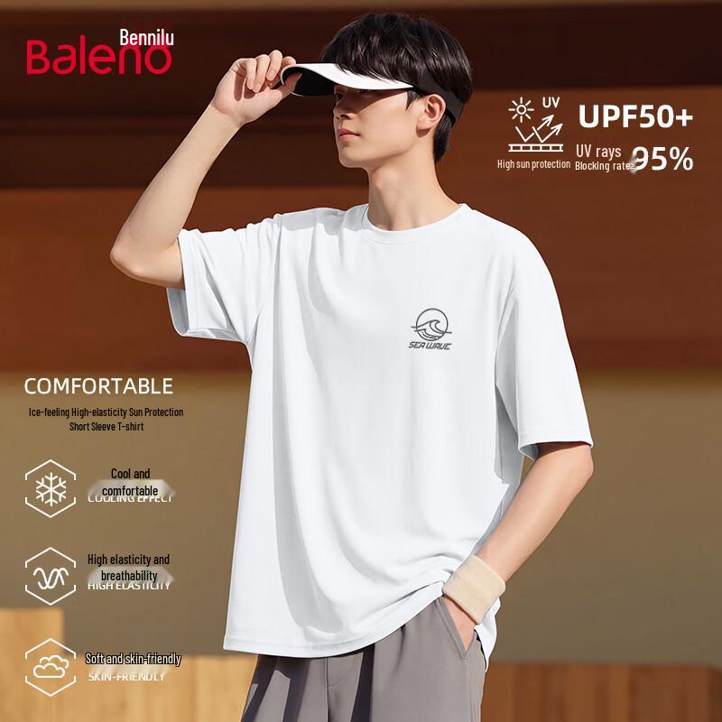 Baleno Men s UPF50+ Sun Protection Ice-Feel Short Sleeve T-Shirt 3XL