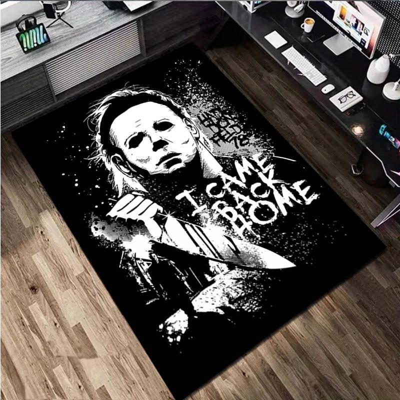 1Pc Halloween Print Rug - home decoration Carpet For Living Room Bedroom Flooring Computer Chair Area Rug