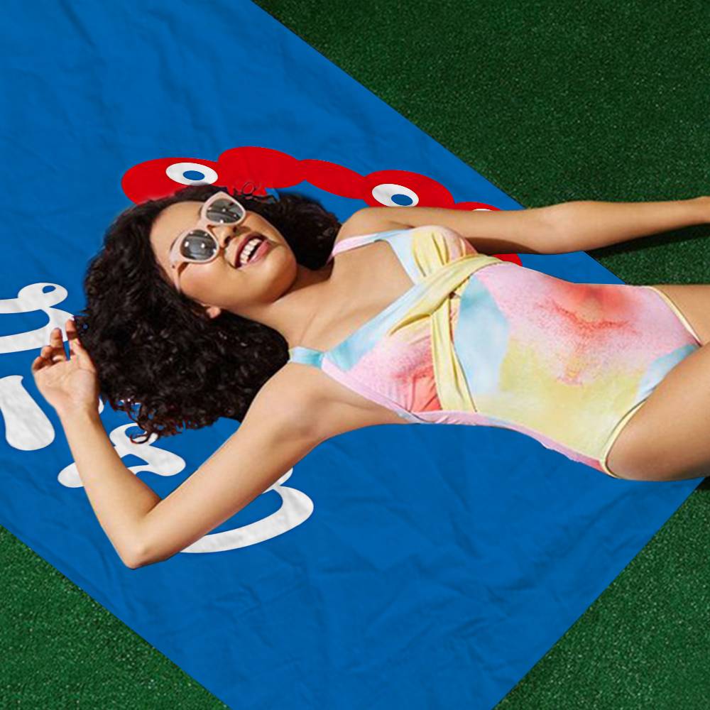Cartoon M-Myaku-Myaku Microfiber Beach Towel Absorbent Quick dry Soft Yoga Swimming Resort Mountain Climbing Towel