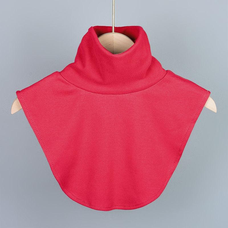 women's Warm Velvet Turtleneck Fake Collar Korean Style Knitted Neck Warmer Winter Decorative False Collar