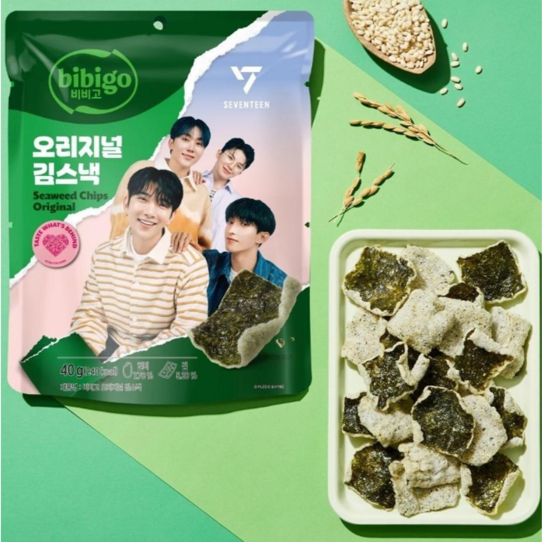 [Bibigo] Seaweed Chips (Gimbugak) Original 4Packs