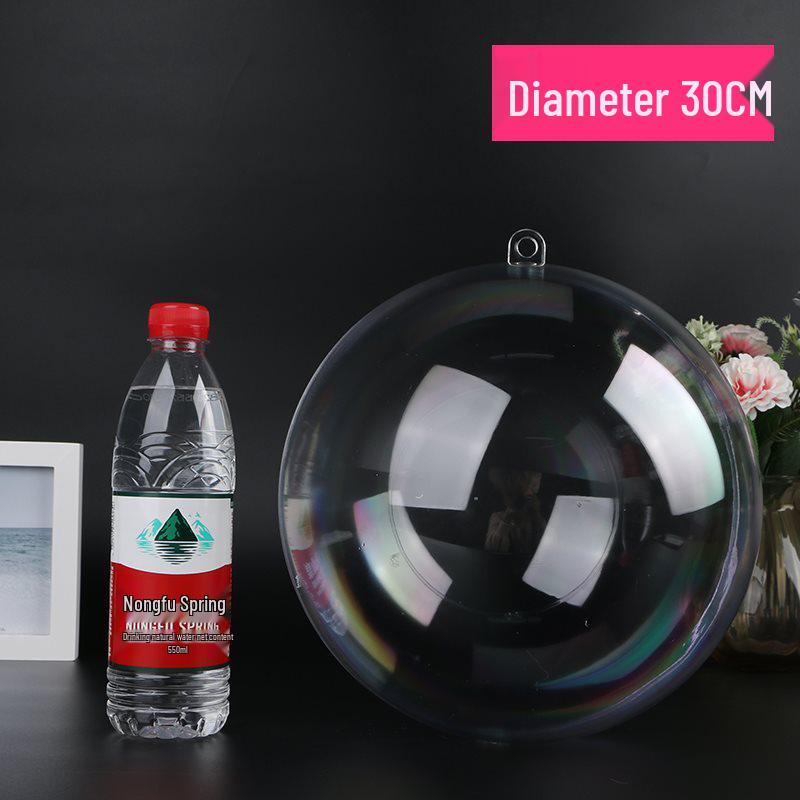 2-40CM Acrylic Transparent Hollow Ball for Wedding and Mall Decorations