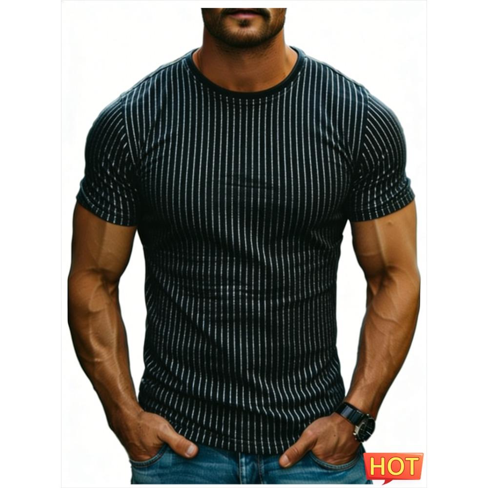 Summer casual short sleeved daily wear 3D printed T-shirt, loose and breathable round neck T-shirt