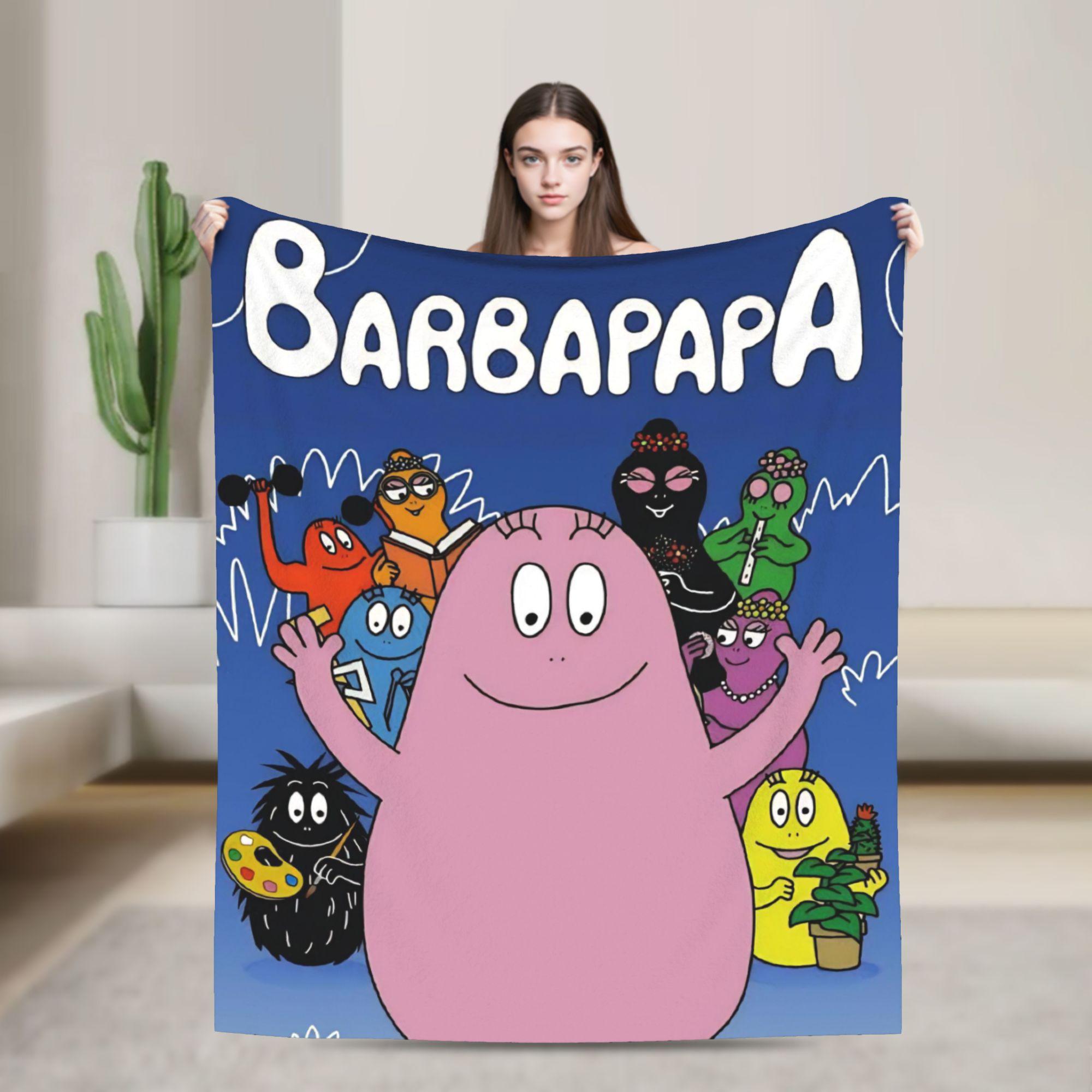 

Kawaii Barbapapa Cartoon Throw Blanket for Couch Fuzzy Soft Plush Blanket 50x60 Inches Multiple Sizes Bedspreads for All Seasons 75cmx90cm