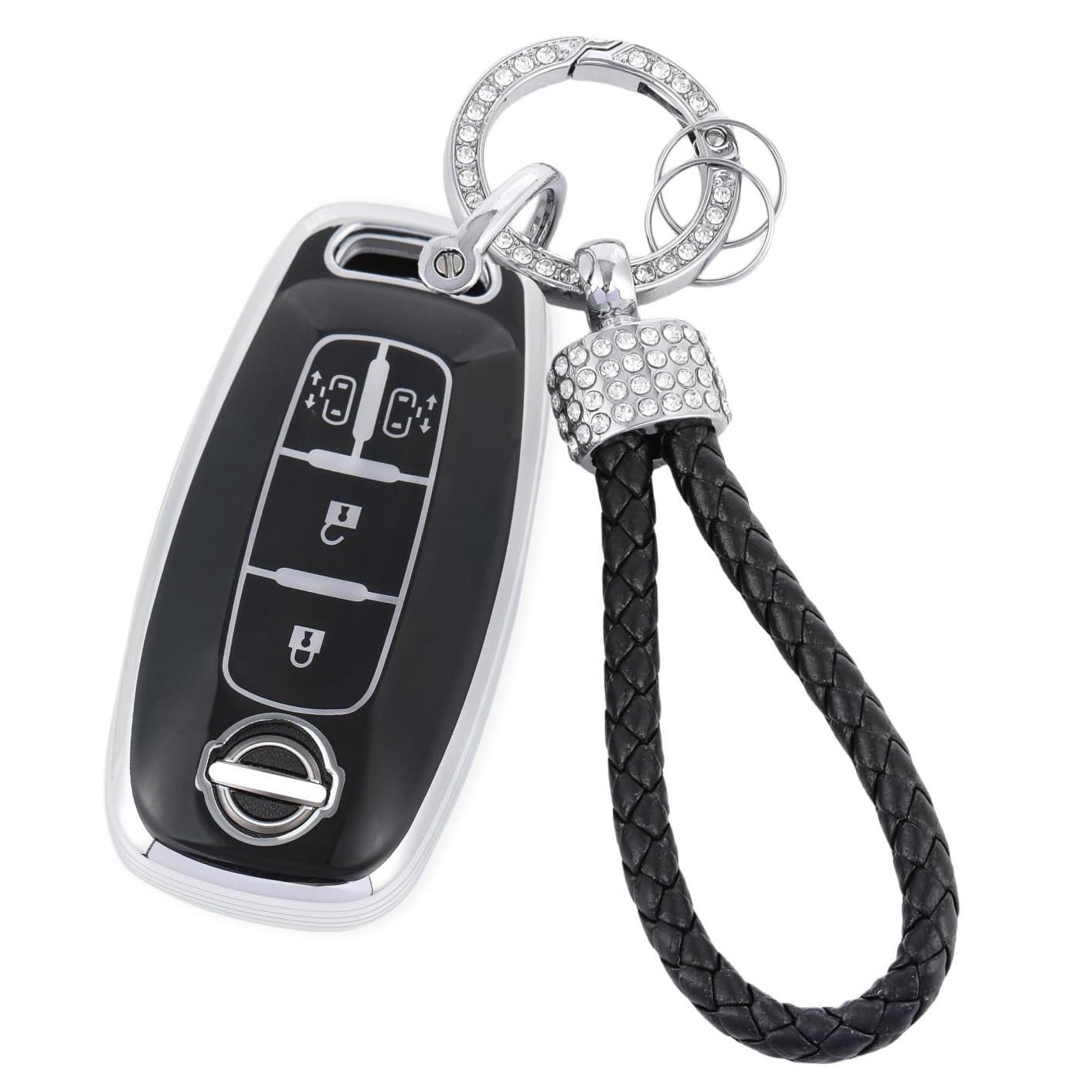 

Новый чехол для ключа Serena серии C28, совместимый с Nissan New Roox ProPilot, крышка для ключа, двусторонние сдвижные двери, легкий и милый [ZANEKO] e-POWER