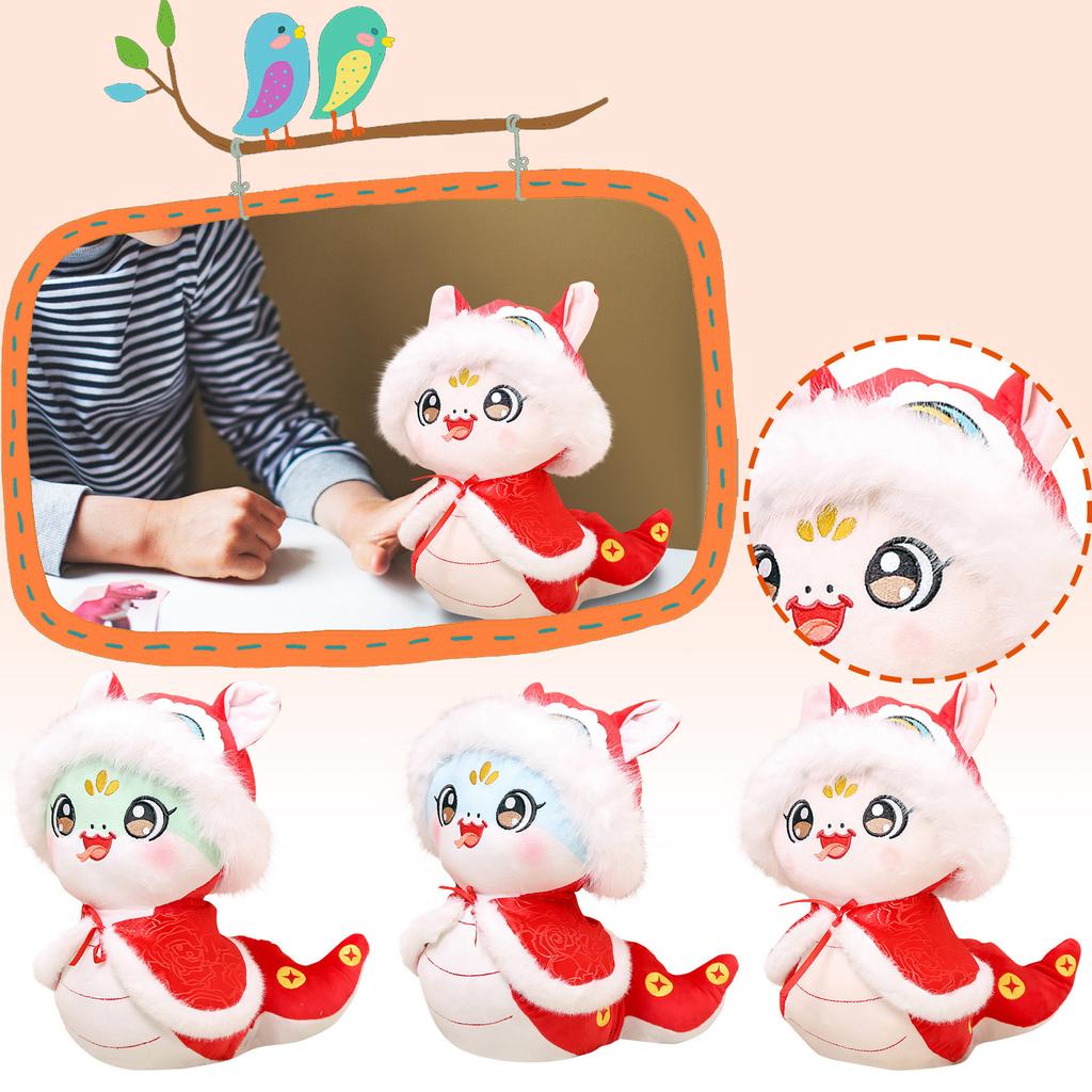 The Snake Stuffed Animal, Chinese Zodiacs Snake Plush,The Snake Mascot Snake | Plush Chinese Animal Doll Toy