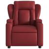 Massage Chair Burgundy Artificial Leather