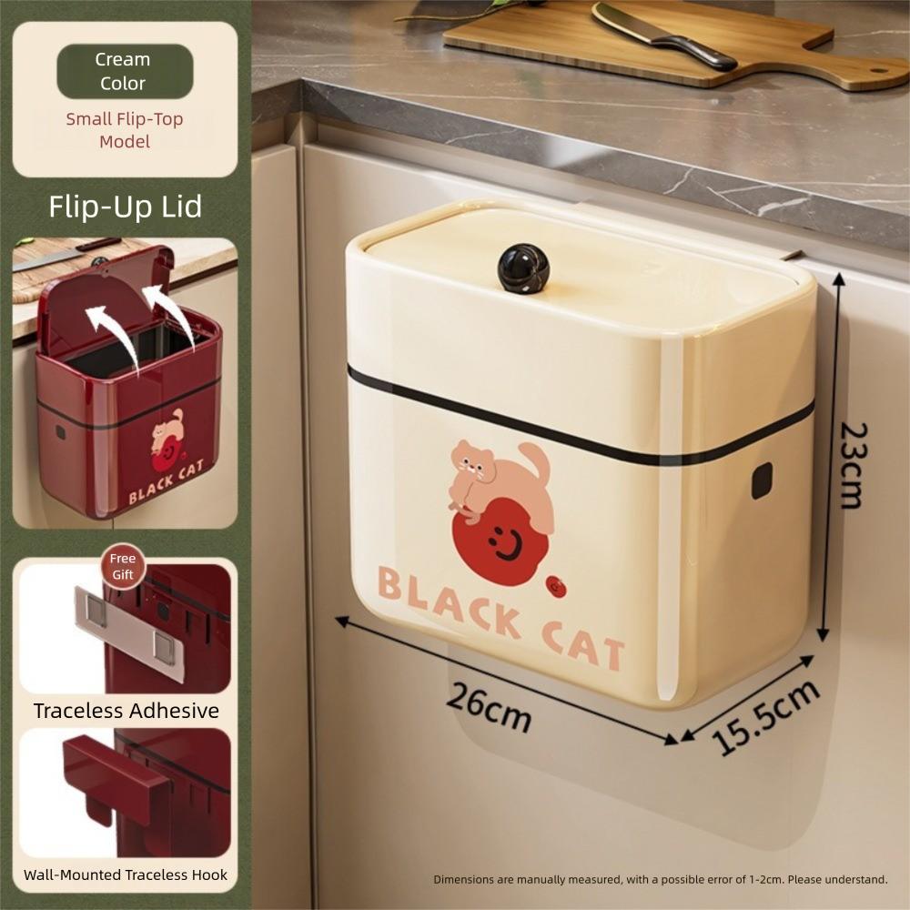 Large Capacity Kitchen Garbage Can Ergonomic Design Long Tube Waste Trash Can Wall-Mounted Food Waste Toilet Food Waste Disposal 6140₽