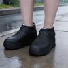 1 Pair Waterproof Shoe Cover Outdoor Non-slip Overshoes Galoshes Reusable Foldable Rain Boot Shoes Protector Cover for Men Women