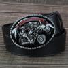 Motorrad und Wolf Schnalle Mode Dekorative Gürtel für Mann Westlicher Stil