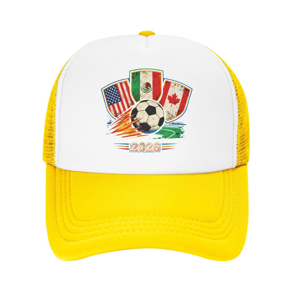 Custom Punk Unisex  Football Soccer Cups Baseball Cap Adult USA Canada Mexico Adjustable Dad Hat Women Unisex Sun Protection