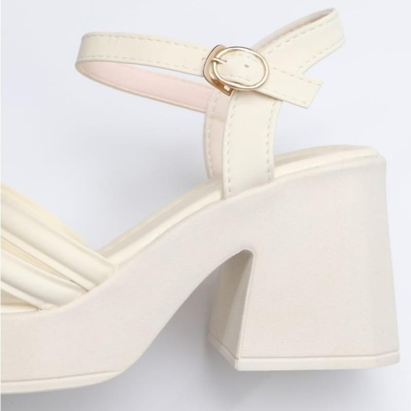 Desire Rose Women Cross Strap Platform Sandals 8cm