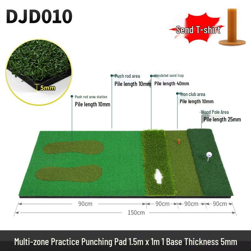 Qingzhou Multi-functional Outdoor Golf Hitting Mat with Ball Tee for Chip and Swing Practice