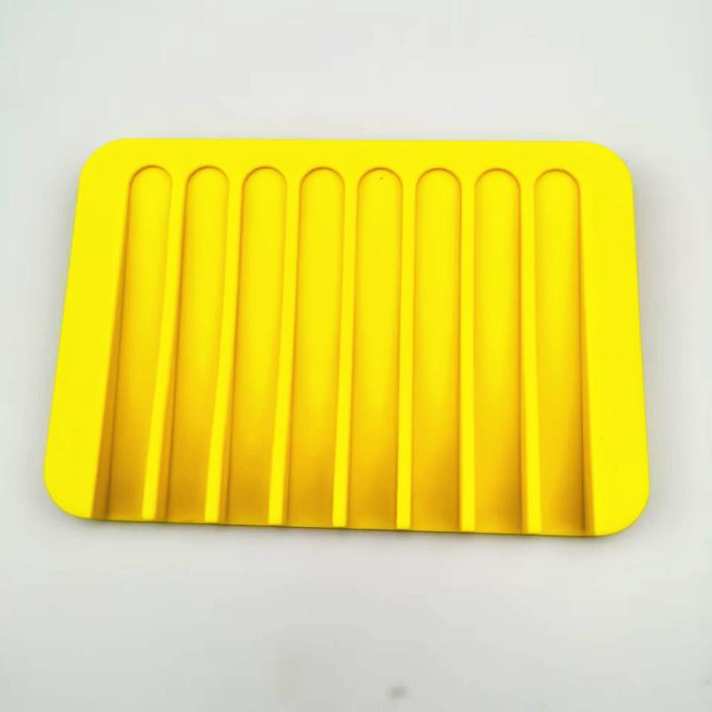 Self Draining Soap Holder Silicone Soap Dish Storage Holder Soap Box Draining Kitchen Sink Sponge Tray Bathroom Accessories