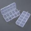 Rectangle Plastic Jewelry Box Compartment Storage Box Case Jewelry Earring Bead Craft Display Container Organizer