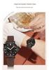 Sanda Women's Fashionable Leather & Silicone Strap Quartz Watch with Luminous Stopwatch