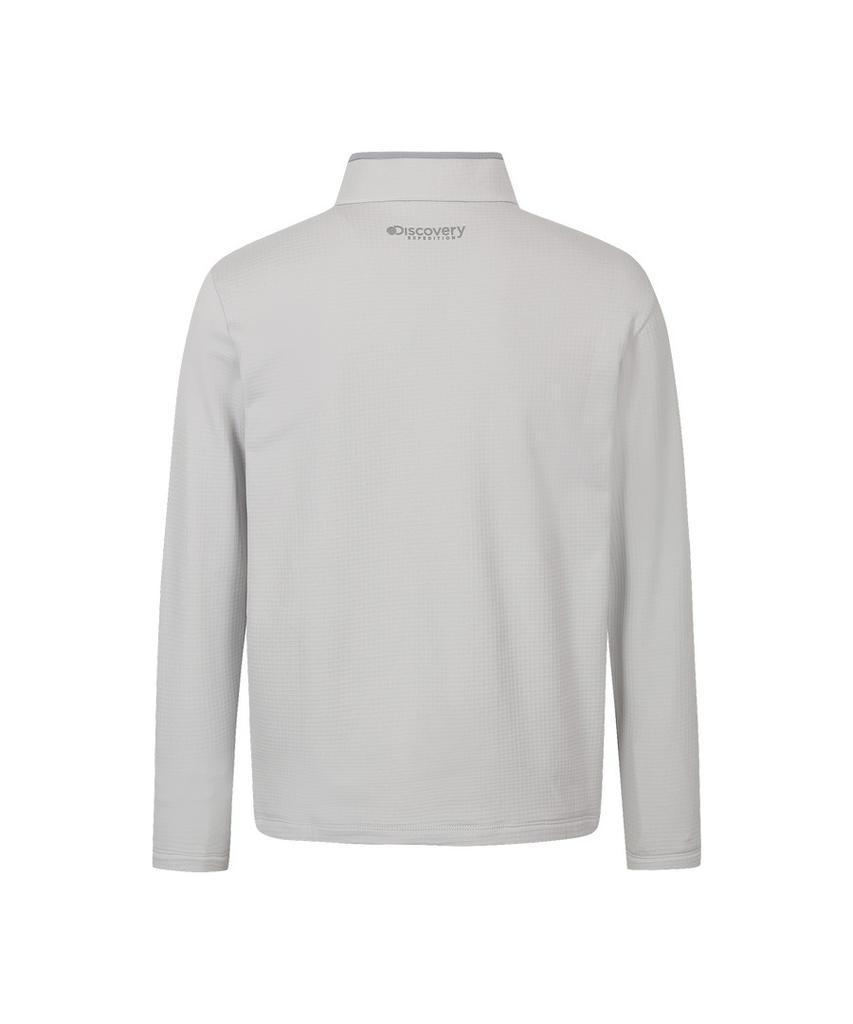 DISCOVERY EXPEDITION Men'S Performance Half-Zip High-Neck T-Shirt (L/Grey)