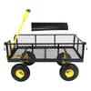 Garden Mesh Cart 900lbs 408.2kg Load Bearing Side Detachable Steel Beach Garden Wagon for Warehouse