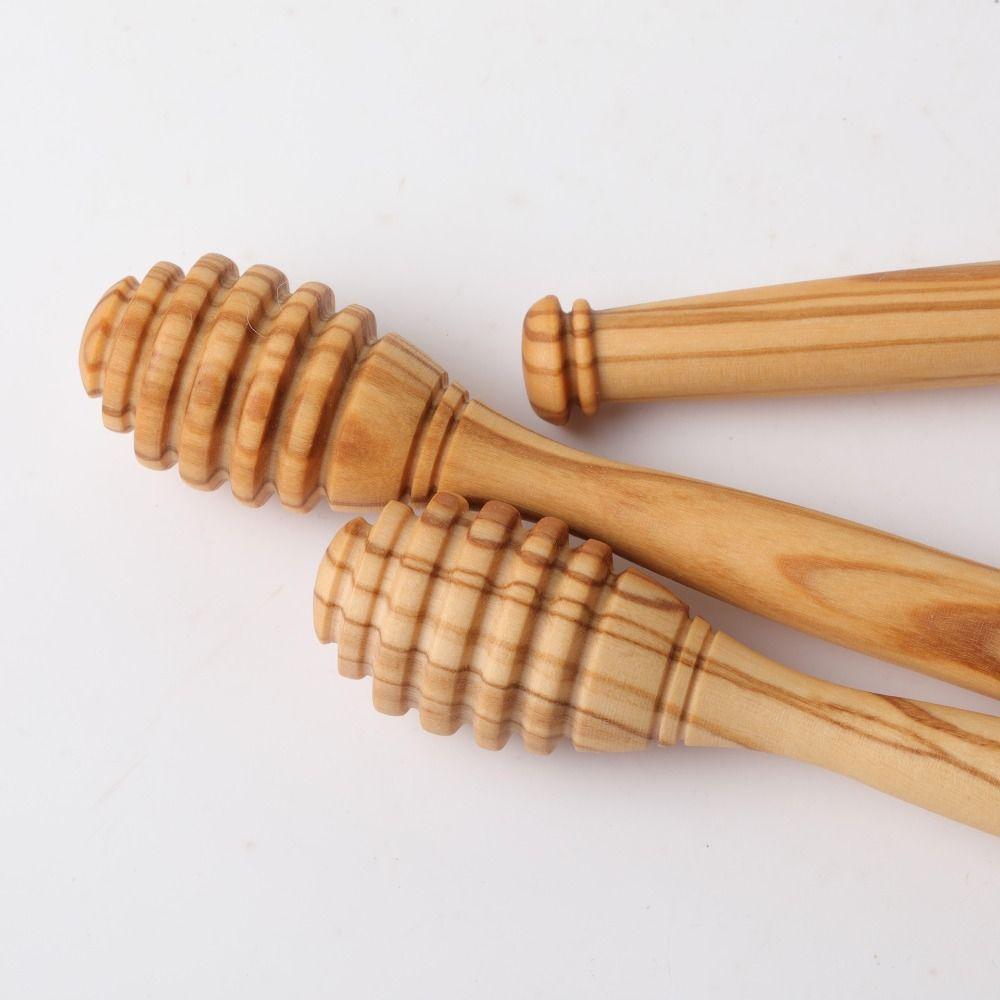 10/15/16cm Honey Dipper Stick Natural Wood Honey Stirrer Spoon  Tea & Kitchen Use