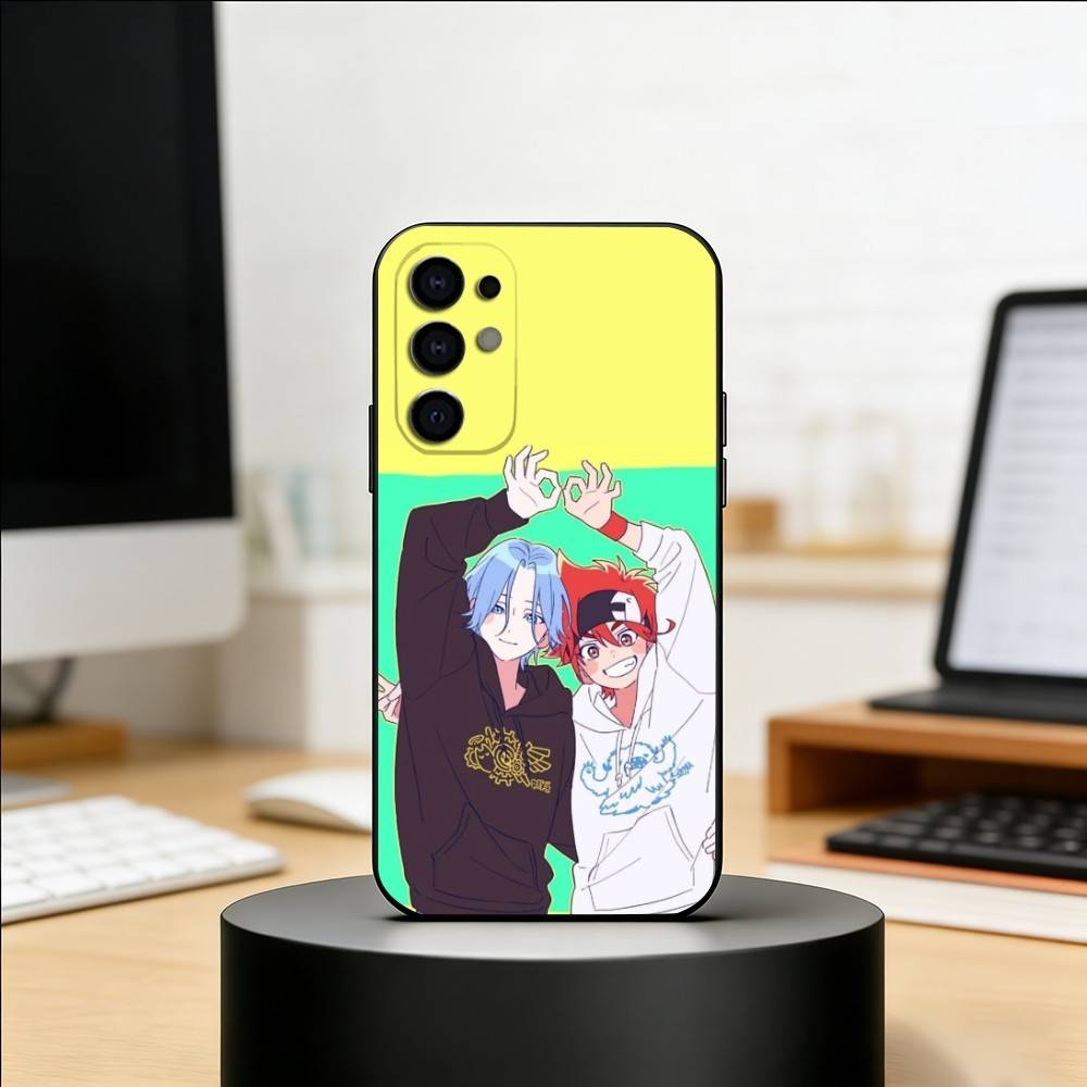 S-SK8 ANime the InfinityS Phone Case Black Silicone Soft For Samsung S25,S24,S21,S22,S23,S30,Ultra,S20,Plus,Fe,Lite