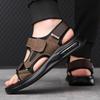 Fashion Summer New Men's Sandals Fashion  Design Styles Outdoor Leisure Street Walking Comfortable Casual Beach Classic Black Brown