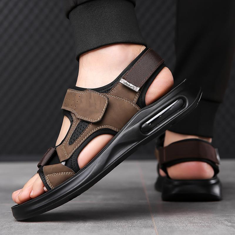 Fashion Summer New Men's Sandals Fashion  Design Styles Outdoor Leisure Street Walking Comfortable Casual Beach Classic Black Brown