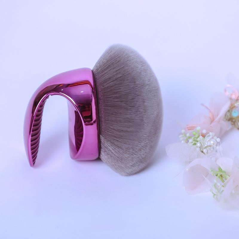 

Многофункциональная кисть для шеи, большая, рыхлая, для пудры, кисть для румян, кисть для макияжа типа штампа с грибовидной головкой 1PCS фиолетовый