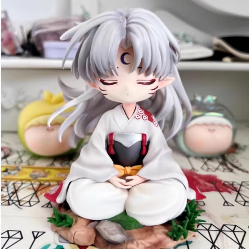 Nomi Sesshōmaru Anime Figur Inuyasha Gk Q Version Schreibtischdekoration Sammlerfigur Für Anime-Fans Jungen Überraschungsgeschenk