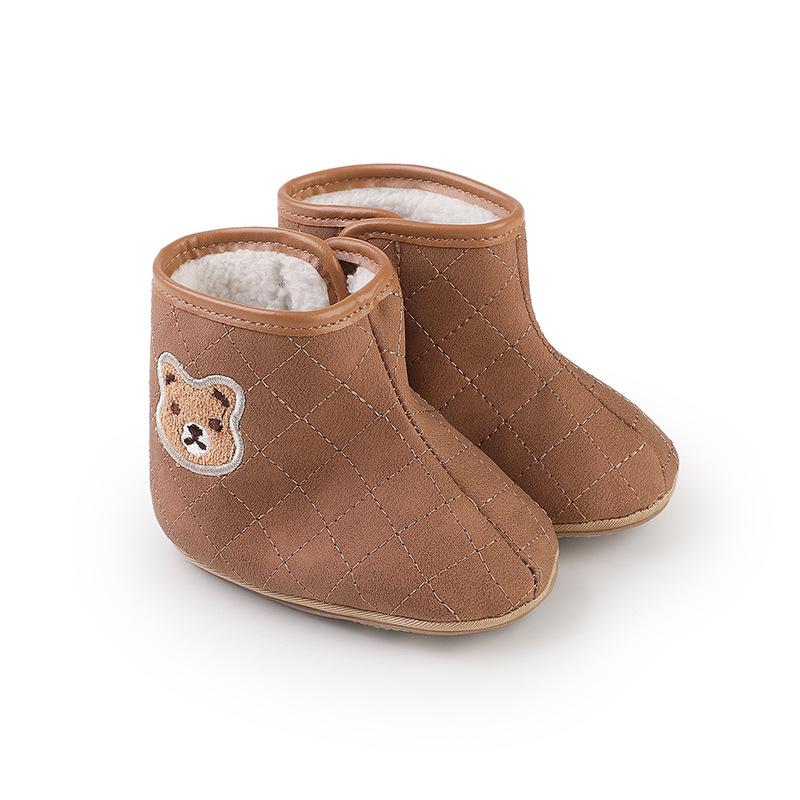 Winter Baby Walker Shoes: Warm Velvet Cartoon Shoes for 0-1 Year Old Boys & Girls