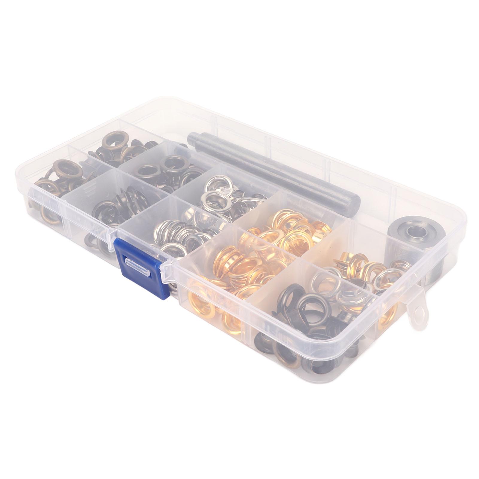 

Набор люверсов 8 мм 4 цвета 100 комплектов люверсы с 3 предметами набор инструментов для установки люверсный набор