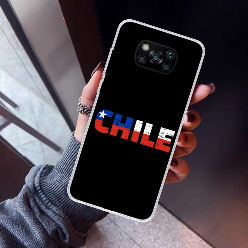 Chile Flag Phone Case For Xiaomi Poco X7 X6 X5 Pro F7 Ultra Redmi 15C 15 13 13C 12 12C 10 10A 10C 9 9A 9C 9T Shell Poco X7 X6 X5