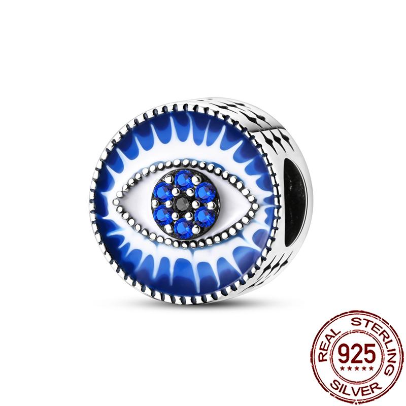 Charms Copper Hamsa Hand All-Seeing Eye Horus Fatima Protection Beads Fit Bracelet Necklace Women Diy Jewelry