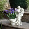 Retro Europäischer Stil Gartenengel Blumentopf Ornament für Villa Hof Dekoration