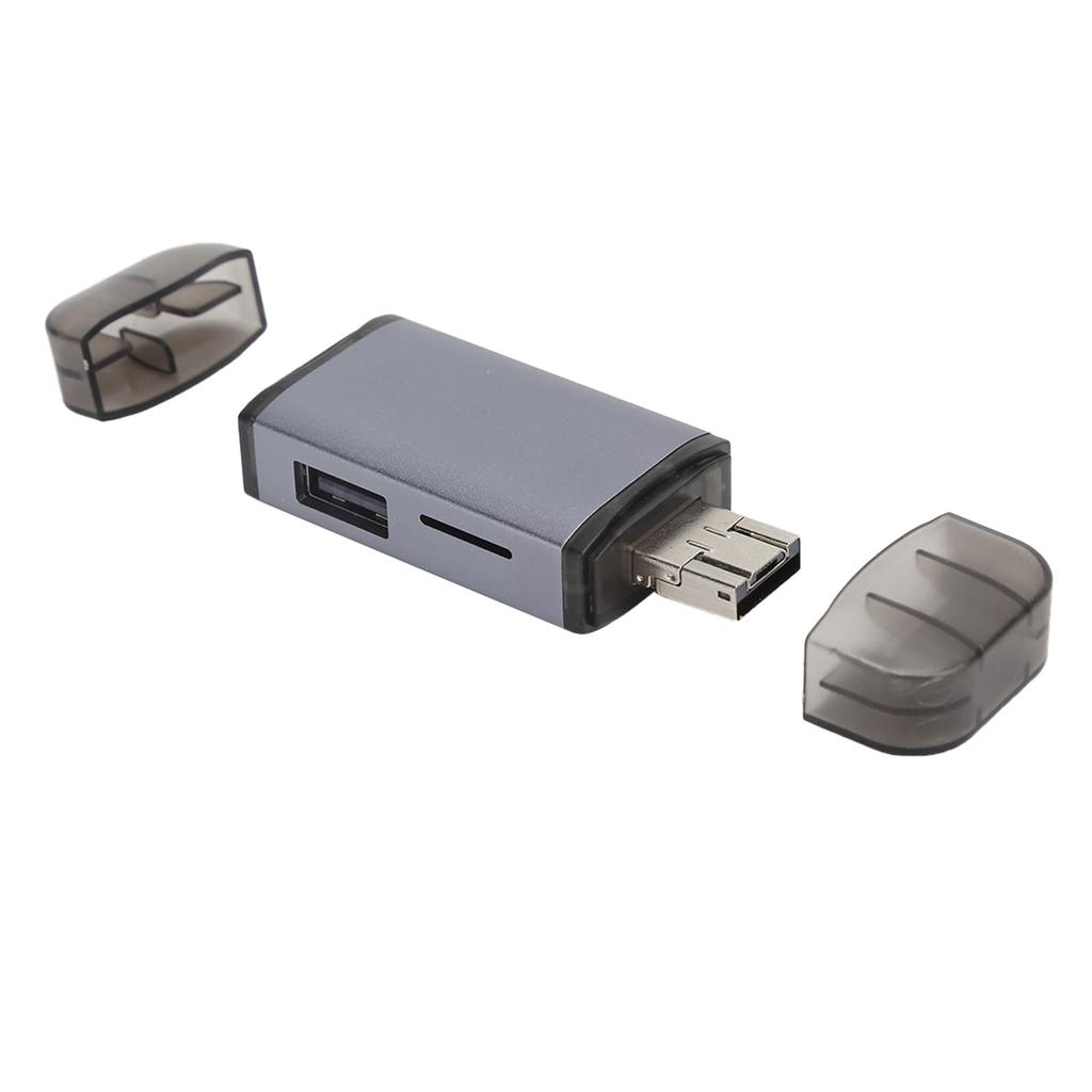 OTG Card Reader USB3.0 TypeC SD TF 6in1 Adapter with Hub 2Head Phone Computer Accessories