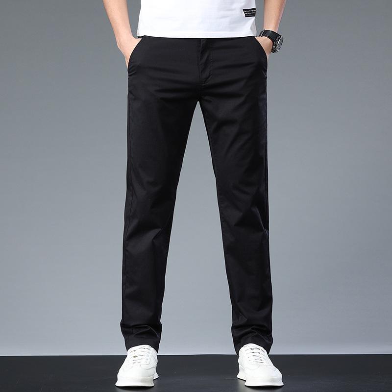 Pantalones Casuales Elásticos Ajustados de Alta Gama para Hombre 2023 - Modernos, Versátiles, Estilo de Negocios