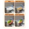 Large Capacity Drain Basket Drain Bowl Household Sink Vegetable Basin Kitchen Rice Washing Colander Fruit Plate