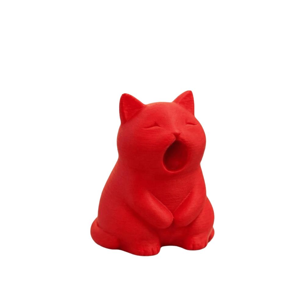 Minimalist Cat Statue Ornaments Kitten Sculpture Trinket Holder Yawning Cat Figurine Car Ornament