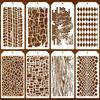 Multifunctional Plastic Painting Template Vintage Hollow Pattern Creative DIY Journal Student Supplies Stationery