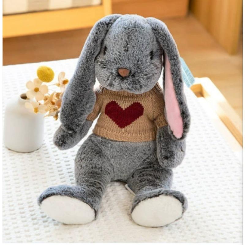 Плюшевая игрушка Длинноухий кролик Кукла Новый Милый Кролик Баши Кролик с висячими ушами Кролик в одежде Кукла кролика 35cm