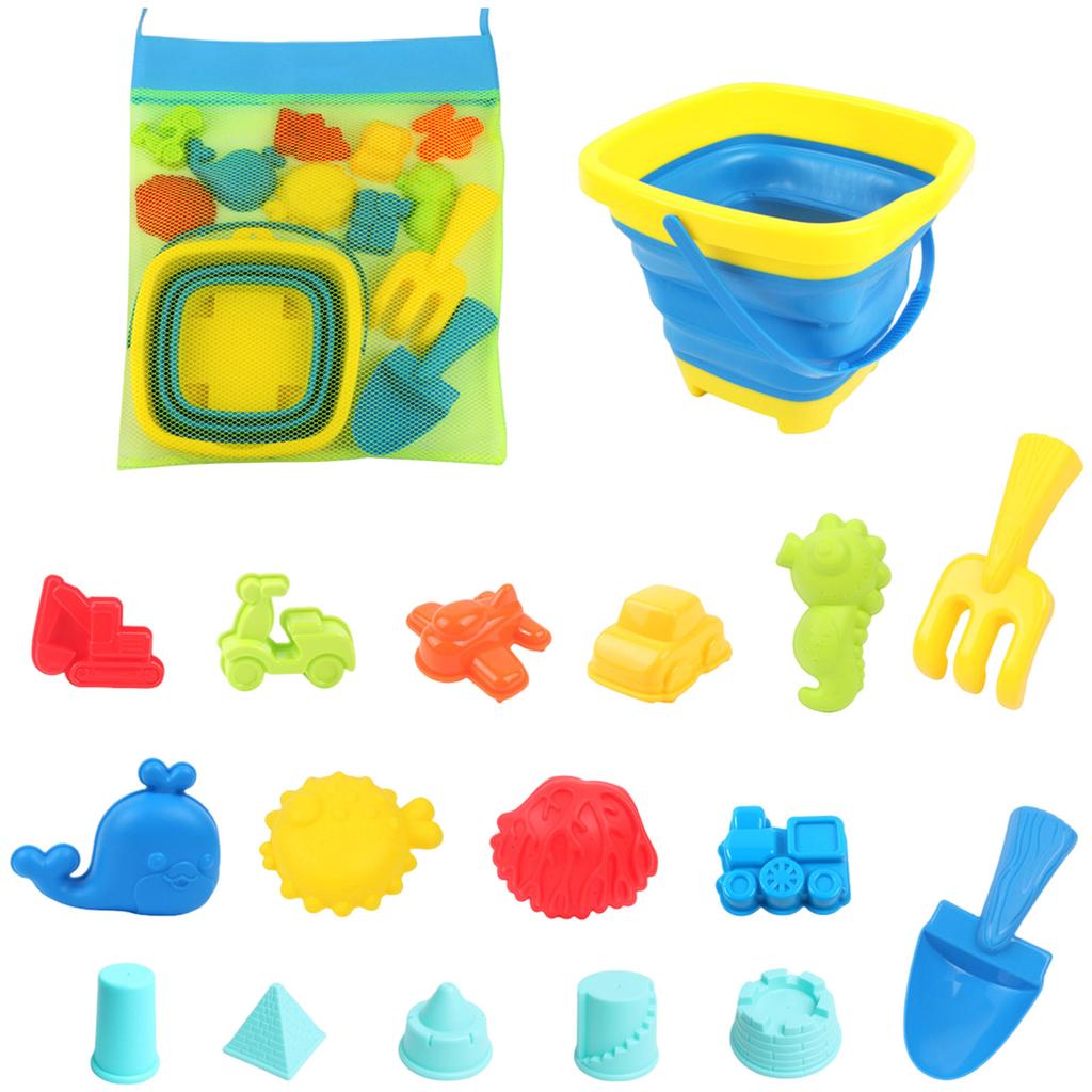 Kids Childrens Play Sand for Sandbox Children's Foldable Beach Bucket Toy Playset Telescopic Square Round Outdoor Chairs for Inflatable