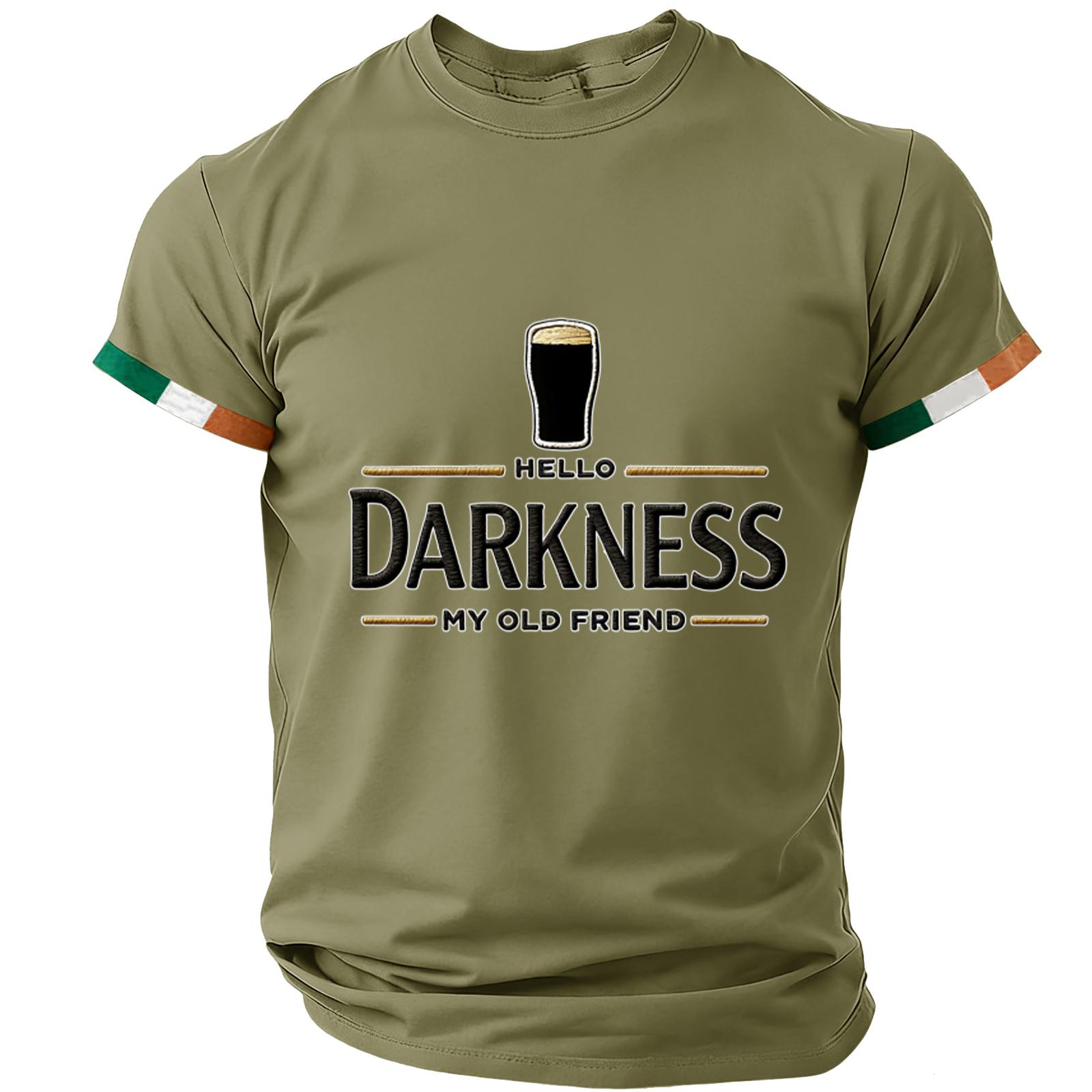 

Men s Casual Round Neck Short Sleeve T-Shirt L армия зеленый