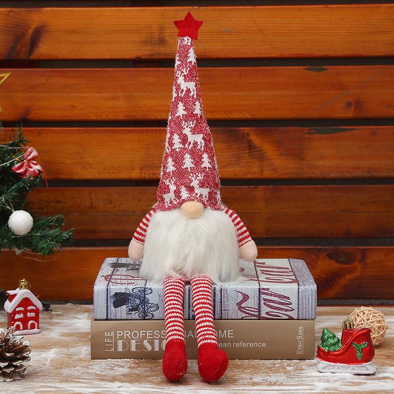 Luminous Faceless Rudolph Plush Toy for Christmas Decorations and Gifts