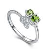 2026 Retro Emerald Zircon Gourd Ring, Female Design Fashion Index Finger Open Ring Ethnic Style Jewelry