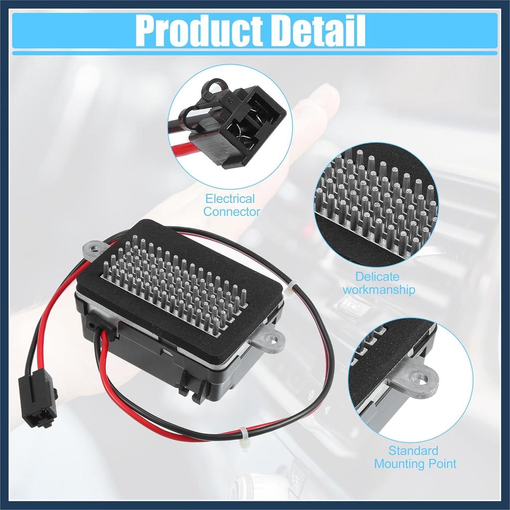 HVAC Blower Motor Resistor AC Blower Control Module Fit for Jeep Grand Cherokee 4.0L 4.7L 2001-2004 No.5012699AA - Pack of 1 Stylish Design