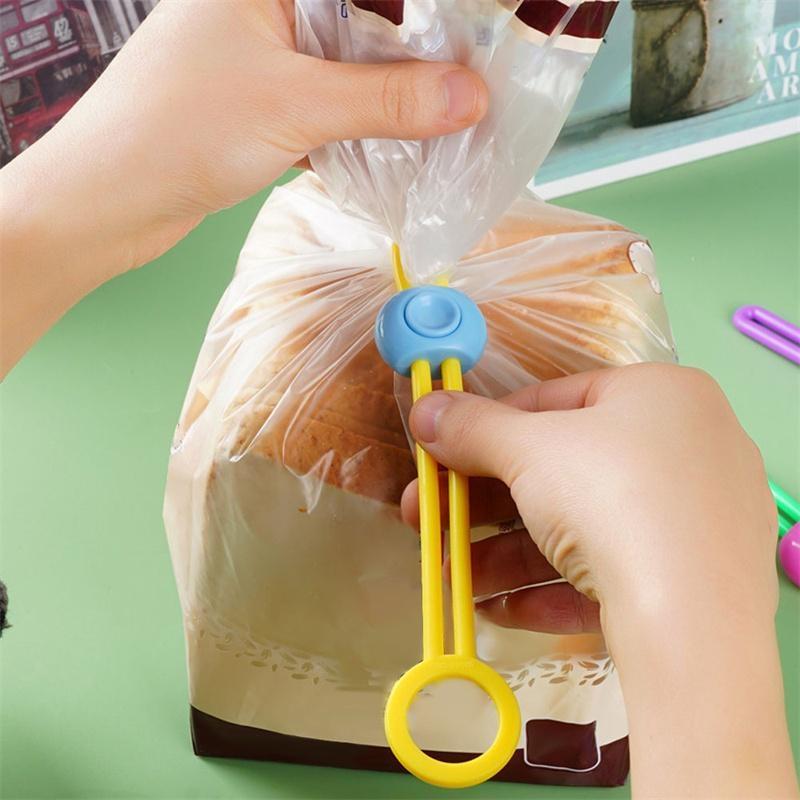 Mehrzweck-Versiegelung, Silikon-Kabelklemmen, Organizer, Snack, feuchtigkeitsbeständig, hält frische Dichtungsklemmen (2–10 Stück, zufällige Farben)